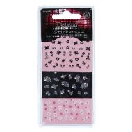 Depend Nail stickers pink black 3 layers